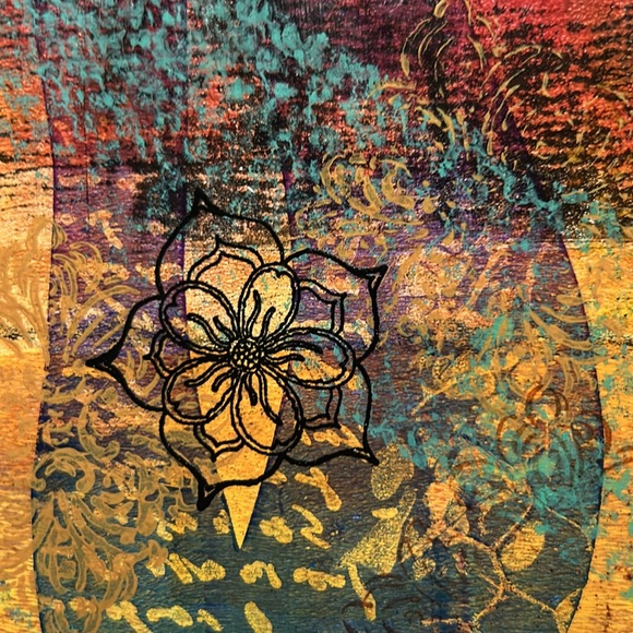 Gel print. Print is 10 x 8 and matting frame is 14 x 11. - Picture 4 of 8